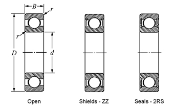 TONJO Deep groove ball bearing