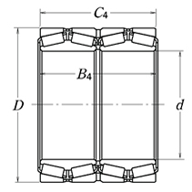 TONJO four-row Tapered roller bearings